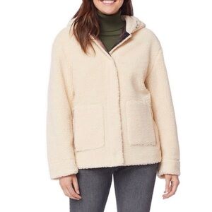 Pendleton Sherpa Fleece Cream Oversized Snap Front Coat Size XS